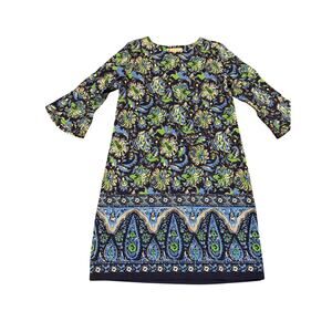 Jude Connally Margo Flutter baja floral 3/4 sleeve dress medium